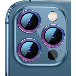 Case 4U Apple iPhone 12 Pro Go Des Eagle Kamera Lens Koruyucu Mor