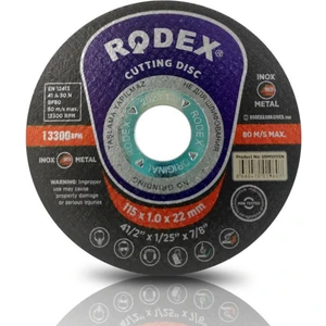 Rodex Inox Metal Kesici Taş Disk 115 x 1 mm