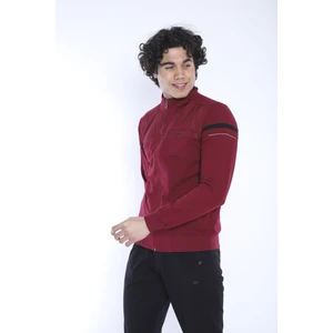 Erkek Spor, 4 Cepli, Dik Yaka, 4 Mevsim, Süper 2 İplik Bordo Eşofman Takımı - 5876