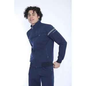 Erkek Spor, 4 Cepli, Dik Yaka, 4 Mevsim, Süper 2 İplik Royal-Koyu Gri Melanj Eşofman Takımı - 5876