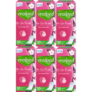 Günlük Ped 20 Adet Hava Geçiren Doku ile Gün Boyu Ferahlık Sağlar X6 Adet