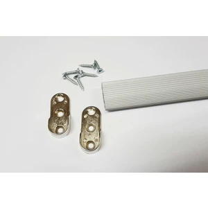 Gardırop Elbise Askı Borusu Alüminyum Dolap Oval Borusu ve 2 Adet Boru Başlığı