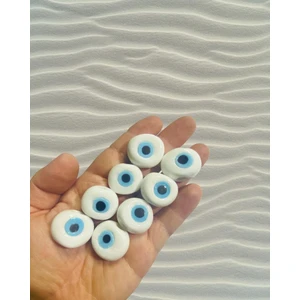 Flea Market 8 Adet 25 mm El Yapımı Danagöz Nazar Boncuğu