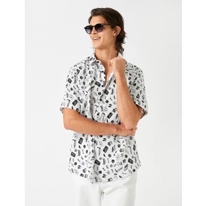 Desenli Kısa Kollu Gömlek