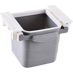 Mini Masa Çöp Kovası Plastik Tezgah Altı Geri Çekilebilir Yapışkanlı Görünmez Bölme Pratik-