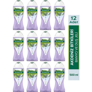 Duş Jeli 500 ml Akdeniz Bitkileri Mor x 12 Adet