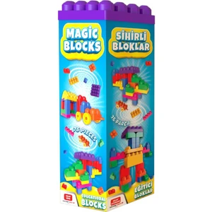 Uçar Oyuncak Magic Blocks 76 Parça Büyük Bloklu Oyun Seti