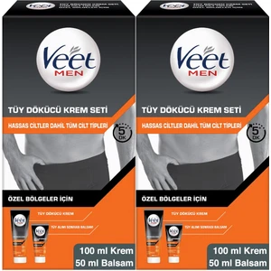 Men Tüy Dökücü Krem Seti 100 Ml + 50 Ml 2 Adet