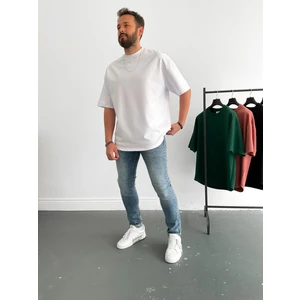 Beyaz Iki Iplik Basic T-Shirt BY-1208