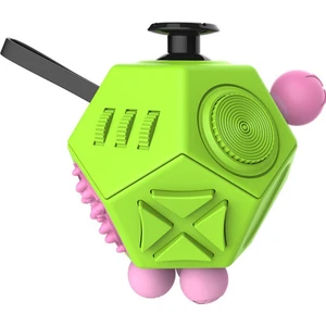 12 Kenar Fidget Küp Dekompresyon Oyuncak Yeşil (Yurt Dışından)