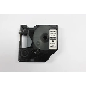 D1 45013 Beyaz Etikete Siyah (12mm x 7m)