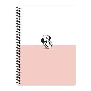 Keskin Color Minnie Mouse Spiralli Get It Minnie Karton Kapak 80 Yaprak 16,5*22,5 Çizgili Defter
