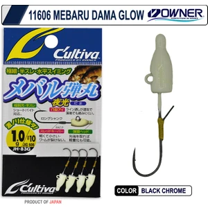 Cultiva 11606 Mebaru Dama Glow Lrf Jighead