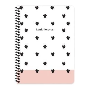 Keskin Color Minnie Mouse Spiralli Iconic Forever Minnie Karton Kapak 80 Yaprak 16,5*22,5 Çizgili Defter