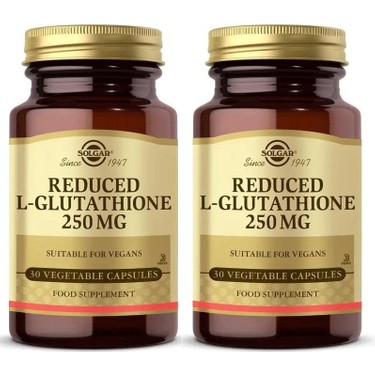 solgar reduced l-glutathione Solgar Reduced L-Glutathione 250 Mg 30 Kapsül 2 Adet Fiyatı
