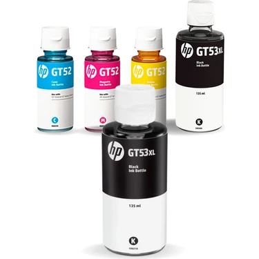 Hp GT53XL-GT52 Ink Tank 4+1 Kartuş Dolum Mürekkep