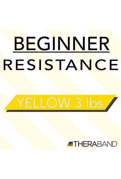 Thera-Band Sarı Yumuşak Egzersiz Pilates Bandı Lastiği 1.5 m Kesme