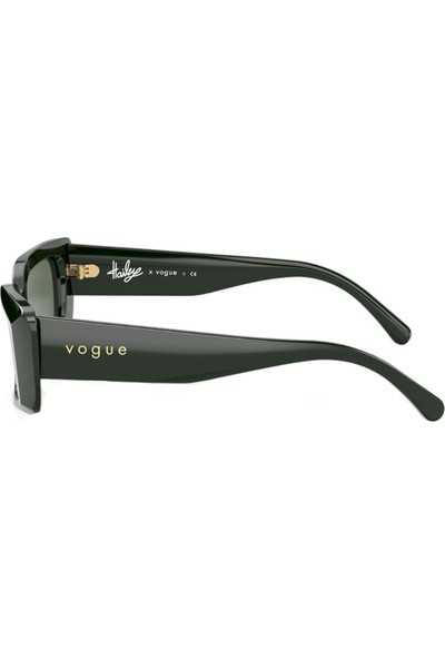 Vogue 5440-S 300071 52 Hailey Kadın Yeşil Köşeli Çerçeve Güneş Gözlüğü