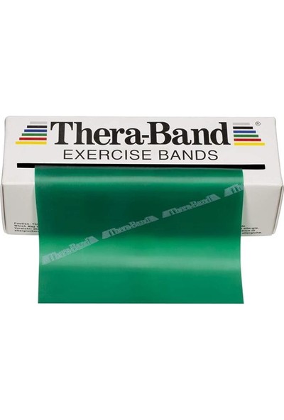 Thera-Band Yeşil Sert Egzersiz Pilates Bandı Lastiği 1.5 m Kesme