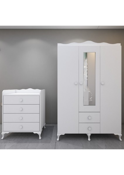 Alya Beyaz Avangart Bebek Odası Takımı- modelleri