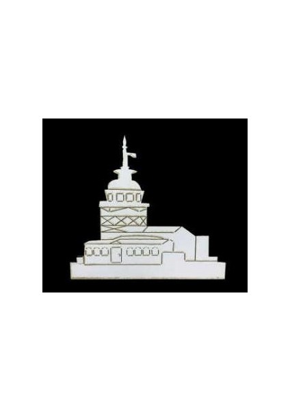 Kız Kulesi Lazer Kesim 3mm 10 Adet