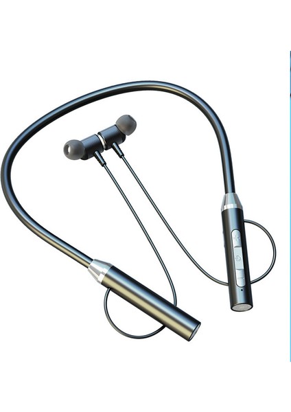 Kablosuz Bluetooth Gerdanlık Manyetik Kulak İçi Spor Mikrofonlu Stereo Kulaklıklar (Yurt Dışından)