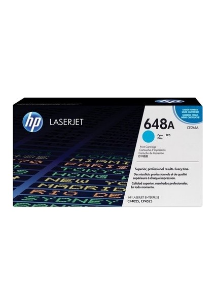Hp 648A CE261A Orjinal Mavi Toner Hp CM4540/CM4540F Hasarlı Kutu
