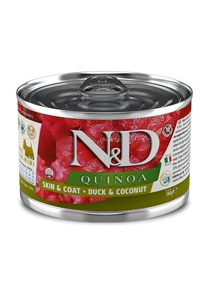 N&d Quinoa Skin&coat Mini Irk Ördek Etli Köpek Konserve Maması 140 gr