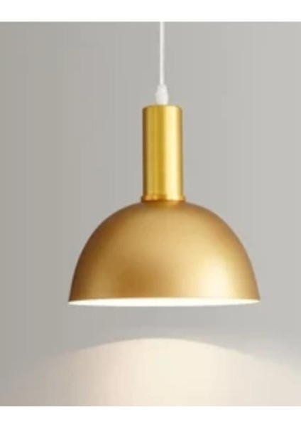 Retro Metal Gold Dekoratif Rustik Kafe Mutfak Sarkıt Avize Çap 30 cm