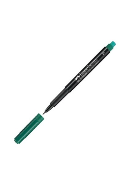 Faber Castell Permanent Asetat Kalemi S Yeşil 10 Adet ( 1 Paket 10 Adet ) 020585