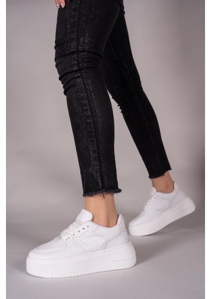 Beyaz Kadın Sneaker 0012255