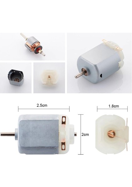 F130 3-6V Dc Motor - Hobi ve Oyuncak Motoru