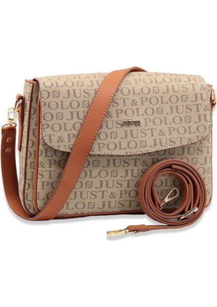 Kadın 3 Bölmeli Mıknatıs Kapaklı El ve Omuz Çantası PBU2186