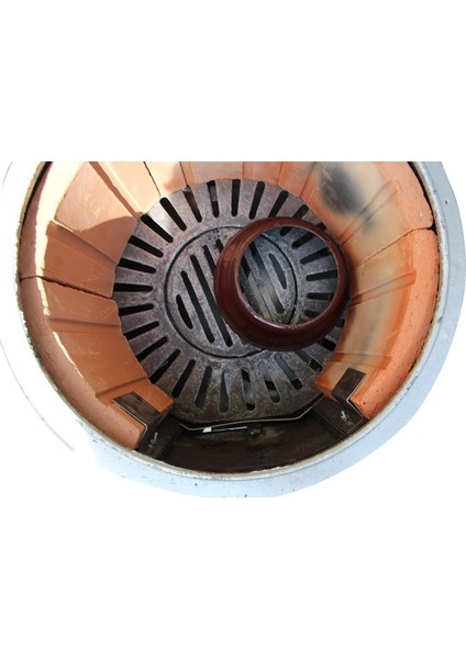 Emaye Termosifon Katı Yakıt Sobası Banyo Sobası Banyo Termosionu