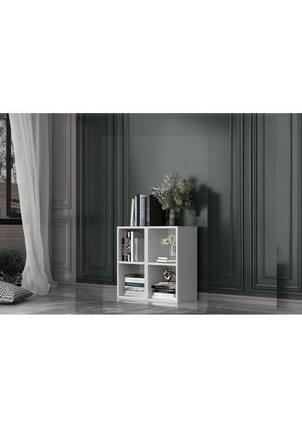 4 Rafli Kitaplik 67 cm Beyaz KTP-1210 fiyatları