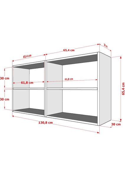 Rafli Kitaplik 130 cm Beyaz KTP-1250 modelleri