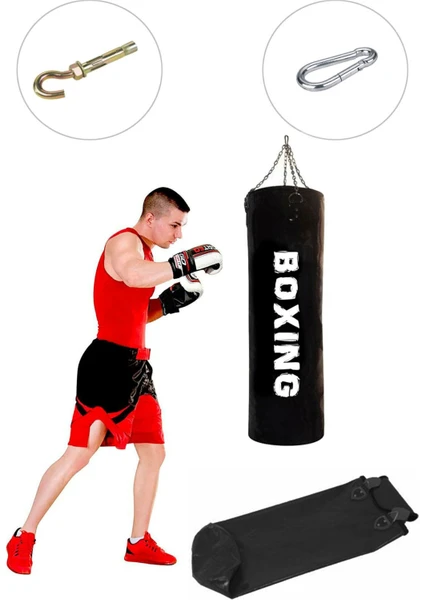 Spor BYFIT120X35 cm Içi Boş Boks Kum Torbası + Tavan Askı Aparatı - Boş