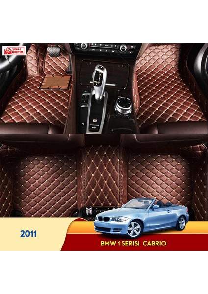 MİREN Bmw 1 Serisi 2011 cabrio Uyumlu 5d Havuzlu Suni Deri OTO PASPAS