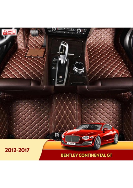 MİREN Bentley Continental Gt 2012-2017 Uyumlu 5d Havuzlu Suni Deri OTO PASPAS