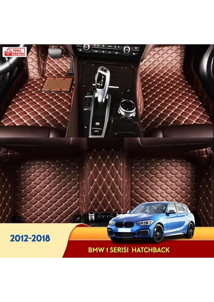 MİREN Bmw 1 Serisi 2012-2018 hatchback Uyumlu 5d Havuzlu Suni Deri OTO PASPAS