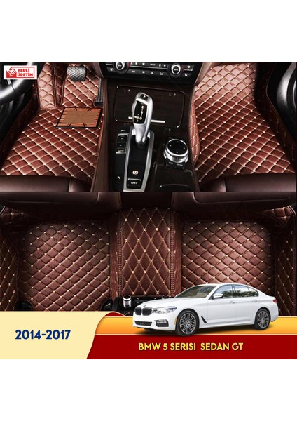 MİREN Bmw 5 Serisi 2014-2017 sedan GT Uyumlu 5d Havuzlu Suni Deri OTO PASPAS