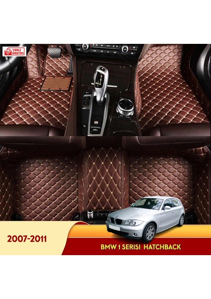 MİREN Bmw 1 Serisi 2007-2011 hatchback Uyumlu 5d Havuzlu Suni Deri OTO PASPAS