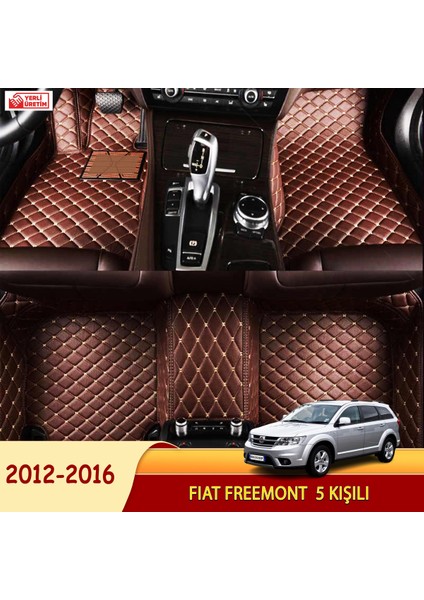 MİREN Fiat Freemont 2012-2016 5 kişili Uyumlu 5d Havuzlu Suni Deri OTO PASPAS