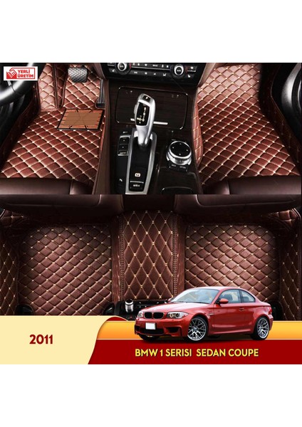 MİREN Bmw 1 Serisi 2011 sedan coupe Uyumlu 5d Havuzlu Suni Deri OTO PASPAS