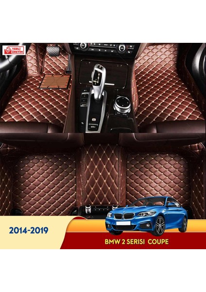 MİREN Bmw 2 Serisi 2014-2019 coupe Uyumlu 5d Havuzlu Suni Deri OTO PASPAS