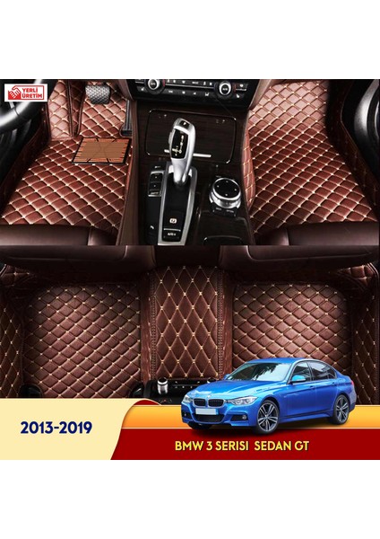 MİREN Bmw 3 Serisi 2013-2019 sedan GT Uyumlu 5d Havuzlu Suni Deri OTO PASPAS