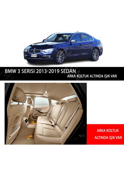 MİREN Bmw 3 Serisi 2013-2019 sedan Li ışıklı Uyumlu 5d Havuzlu Suni Deri OTO PASPAS