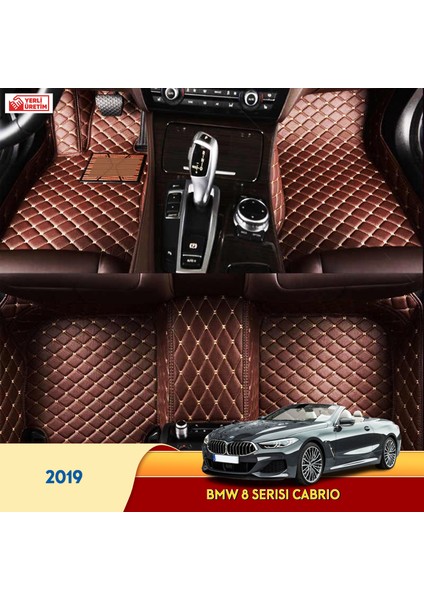 MİREN Bmw 8 Serisi 2019 cabrio Uyumlu 5d Havuzlu Suni Deri OTO PASPAS