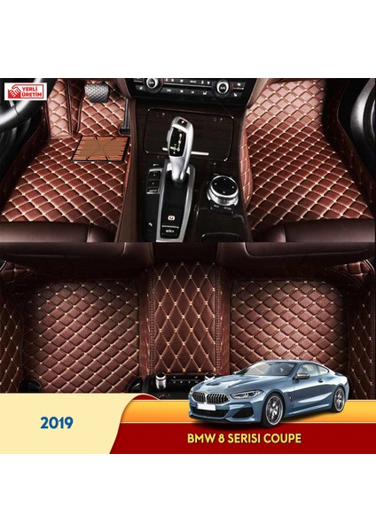 MİREN Bmw 8 Serisi 2019 coupe Uyumlu 5d Havuzlu Suni Deri OTO PASPAS