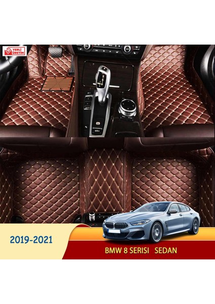 MİREN Bmw 8 Serisi 2019-2021 sedan Uyumlu 5d Havuzlu Suni Deri OTO PASPAS